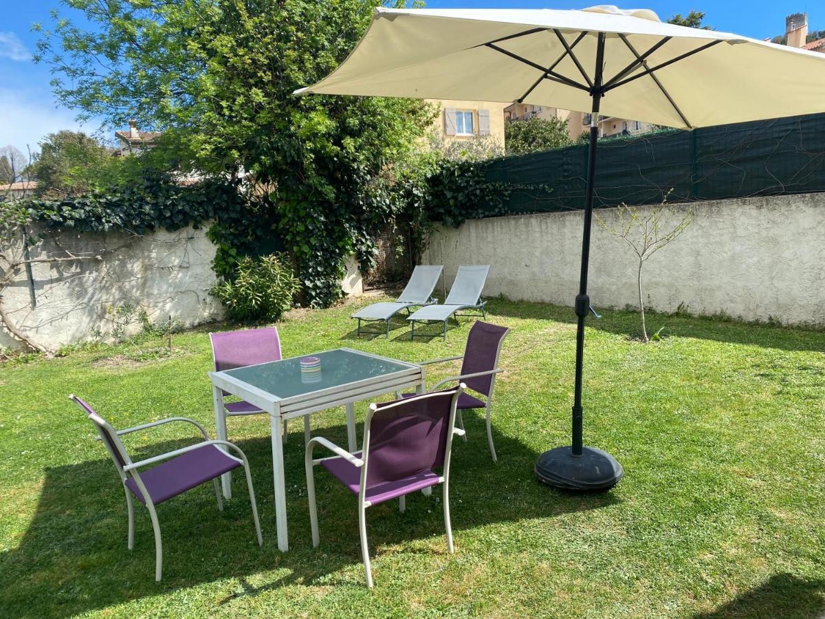 Studio Climatise Avec Piscine Et Jardin Villeneuve-Loubet Eksteriør billede